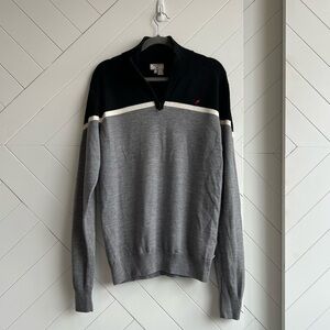 Men’s retro/vintage style rossignol wool blend quarter zip size M.